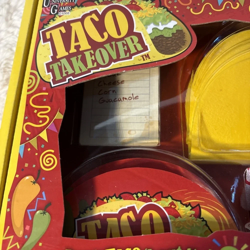 University Games Taco Takeover Food Stuffing Party Game for Kids Ages 6+ Fiesta